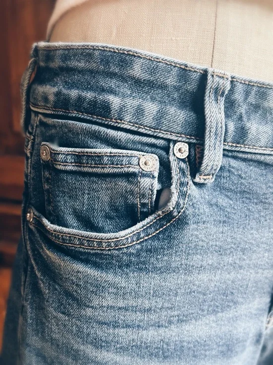 OOAK Custom Altered American Eagle Wide Leg Crop | Coolot Pedal Pusher 6 - Picture 9 of 13